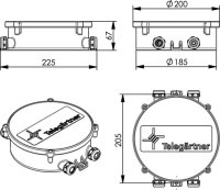 TOC ODB 68 TICNET mit 2 ODS Adaptern (Telegärtner...