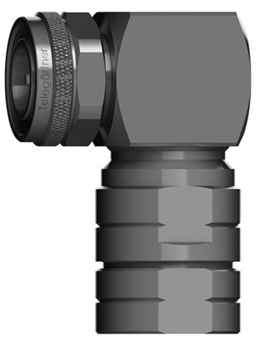 4.3-10 Kabelwinkelstecker SIMFix Pro Push-Pull G23 (1/2" Flex) (Telegärtner J01440A3013)
