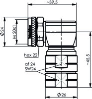 4.3-10 Kabelwinkelstecker SIMFix Pro Push-Pull G23...