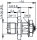 Einbauadapter R-SMA/UMTC 50 Ohm (f-Rev - m) (Telegärtner J01155R0061)