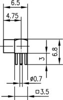 MMCX-Winkelanbaubuchse 50 Ohm für LTP 609 (Telegärtner J01341A0031)