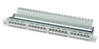 19" Durchf.-Panel 1HE, 7035 grau 48xAMJ-Kupplung...