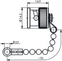 BNC-Abdeckkappe IP67 CW 123/U (M) (Telegärtner...