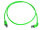 Patchkabel S/FTP Cat.6A (ISO/IEC), 0,5m MP8 FS500, LSZH, 1x90°, grün, 1:1 (Telegärtner L00000A0193)
