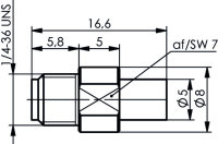 Adapter SMA-MCX (f-f) (Telegärtner J01155A0161)
