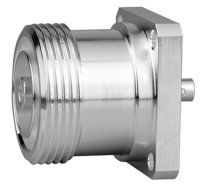 7-16 Kabeleinbaubuchse Ag/Ag 50 Ohm mit Flansch; G10...