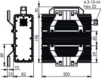 4.3-10 Abschlusswiderstand (m) Screw, 200 W 698-2700 MHz,...