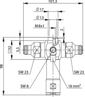N-Überspannungsableiter (f-f) 380-512 MHz, 50 Ohm...
