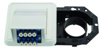 LWL-Anschlussdose OAD, komplett m. 2xLC Quad Ker. blau,...