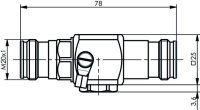 4.3-10 Überspannungsableiter (f-f) GDT 3.8 GHz, 90 V...