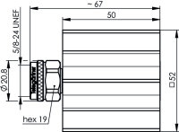 N-Abschlusswiderstand (m) 50 OHM (Telegärtner...