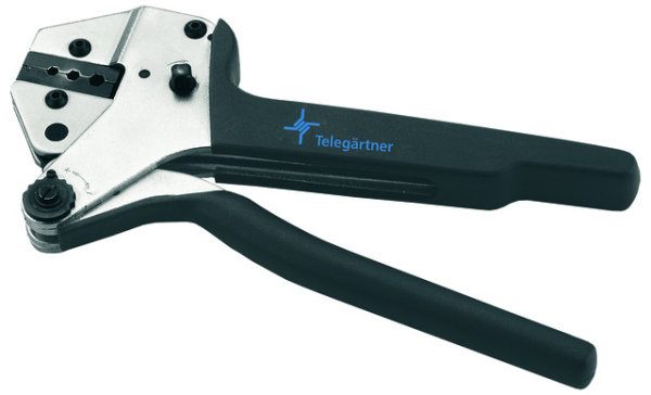 Crimpzange mit Einsatz für ST, SC und IP67 Stecker (Telegärtner N80000A0001)