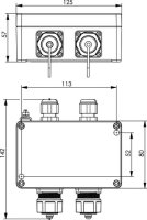 STX V1 Doppelanschlussdose (Telegärtner H82000A0008)