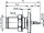SMA-Einbaubuchse Au 50 Ohm Einbau von hinten (Telegärtner J01151A0021)