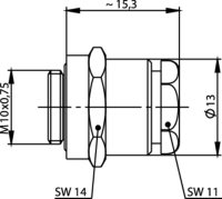 Kabelabfangung MIL-Verschr., TA, IP67 G1 (RG-58C/U), G5...