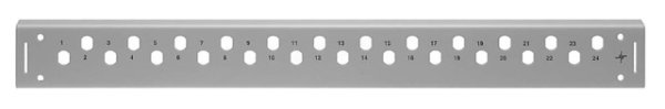 FRONTPLATTE 1HE ECO/BASIS V FÜR 24 SC-DUPLEX-KUPPLUNGEN*H*802 (Telegärtner H02025A0406)