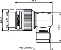 TNC-Winkelverbindungsstück 50 Ohm (m-f) (Telegärtner J01014A0001)
