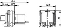 STX V6 Flanschset AMJ-Kupplung Cat.5e (Telegärtner...