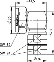 7-16 Winkelstecker SIMFIX PRO G23 (1/2" FLEX)...