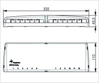 MPD12 AMJ/UMJ TH35/AP, alpinweiß 12-fach...