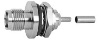 TNC-Kabeleinbaubuchse lt/Cr, 50 Ohm längs- und...