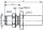 R-SMA Kabeleinbaubuchse Cr/Cr 50 Ohm G30 (1.5/3.8) (Telegärtner J01151R0181)