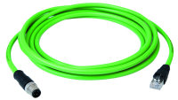 STX M12x1-RJ45 VL D-kod. Cat.5...