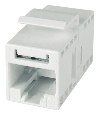 UMJ-Kupplung K Cat.5e RJ45 (f-f), alpinweiß, VE = 6x4er Pack (Telegärtner J00029K0054)