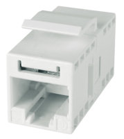 UMJ-Kupplung K Cat.5e RJ45 (f-f), alpinweiß, VE =...