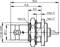 BNC-Einbaubuchse löt 75 Ohm (Telegärtner...