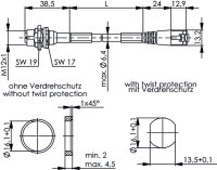 STX M12x1-RJ45 VL X-kod. Cat.6A (ISO/IEC)...