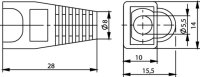 Knickschutztülle rot für MP8 (D = 5,5) A07...