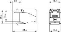 RJ45-Keystone 90° UTP Cat.5e werkzeuglos, VE = 1...