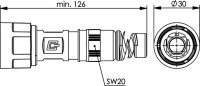 STX V1 Steckergehäuse BP m. Knickschutz...