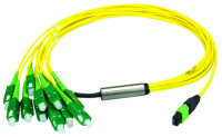 MPO Harness 12x2,1mm OS2 12LC/APC SM 10,0m; type A, MPOm...