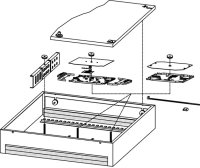 LWL-Wandverteiler Kombi 440x440x95 mm (Telegärtner H02050A0010)