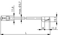 Patchkabel F/UTP Cat.5e, 0,25 m MP8 FS100, LSZH, grau,...