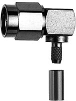 R-SMA-Winkelstecker Reverse Cr Au G1 (RG-58C/U)...