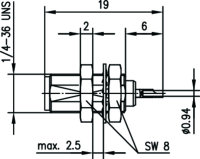 SMA-Einbaubuchse Au (Telegärtner J01151A0531)