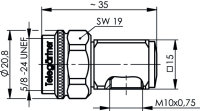 N-Normkopfstecker 50 Ohm (Telegärtner J01020C0120)