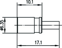 SMB-Kabelbuchse Cr/Cr Ta G7 (RG-316/U) (Telegärtner...