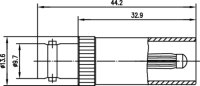 Adapter BNC-4/13 (F-M) DIN 47283 (Telegärtner J01008A0802)