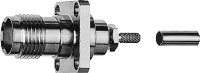 TNC-Buchse m. Flansch 50 Ohm G7 (RG-316/U)  612...