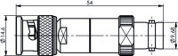 BNC-Durchgangsabschluss 50 Ohm (Telegärtner...