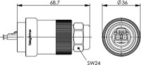 TOC Steckerset IP68 LC-D MM (Telegärtner J68070A0000)