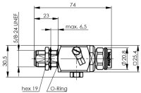 N-Überspannungsableiter, 50 Ohm 230 V, (f-m), Einbau...