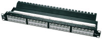 19" Durchf.-Panel 1HE, schwarz 48xAMJ-Kupplung...