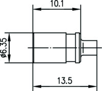 SMB-Kabelbuchse Löt Au G11 (UT-85) (Telegärtner...