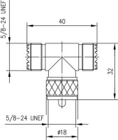 UHF-T-Stk (F-M-F) M-358 309 (Telegärtner J01042F0649)