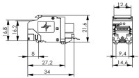 AMJ-Modul Cat 8.1 T568A/B VPE = 6x 2 Stk (Telegärtner J00029A8000)